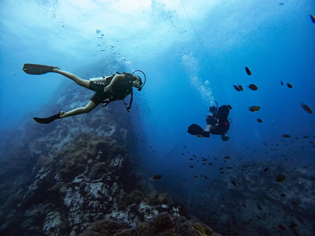 Divers with Nava Scuba Diving Koh Tao Thailand at Southwest Pinnacle