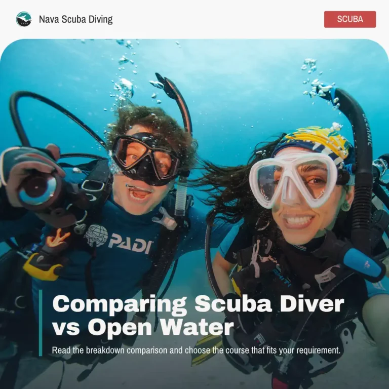 Scuba DIver VS Open Water